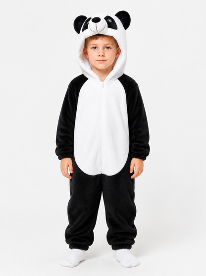 Panda Hooded Zip-Up Pajama Onesie product detail 3