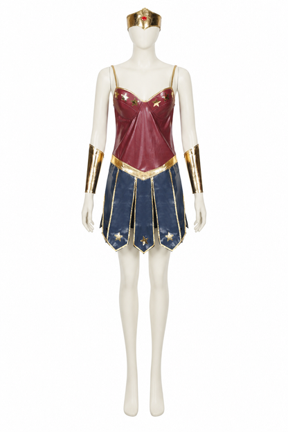 Wonder Woman Costume with Crown for Halloween Costume Headwear detail 3