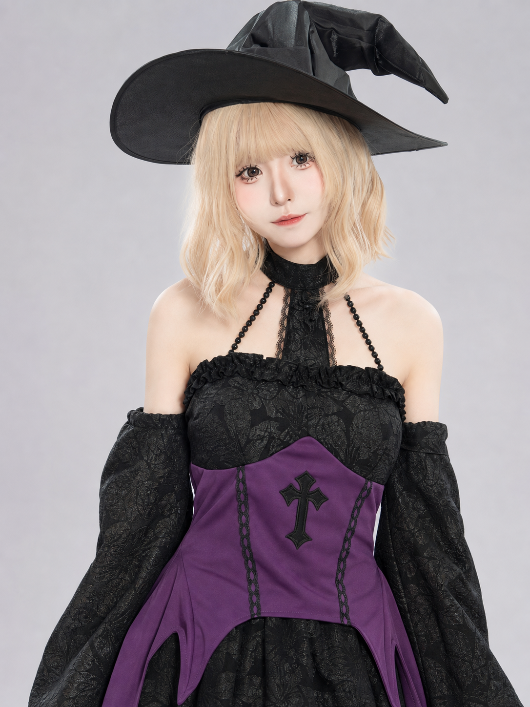 Witch Costume for Cosplay, Punk Style, Halloween