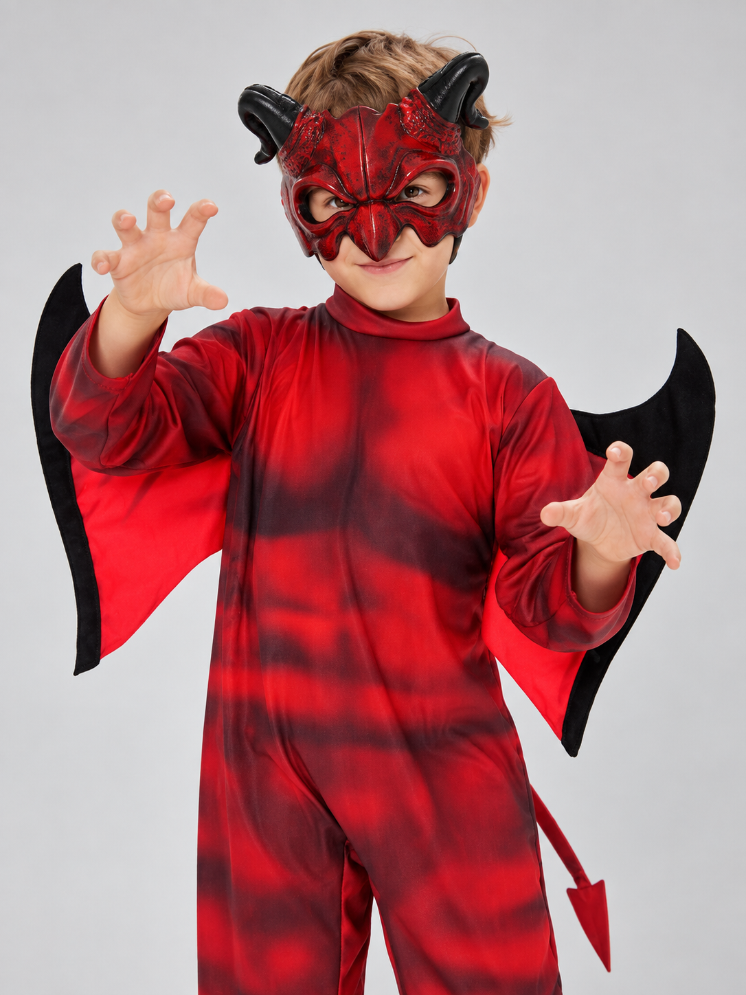 Kids' Devil Costume: Mask, Wings, Tail