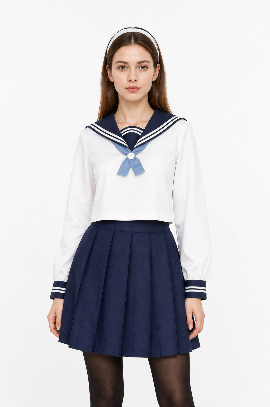 Sailor-style costume with pleated skirt Costumes detail 3