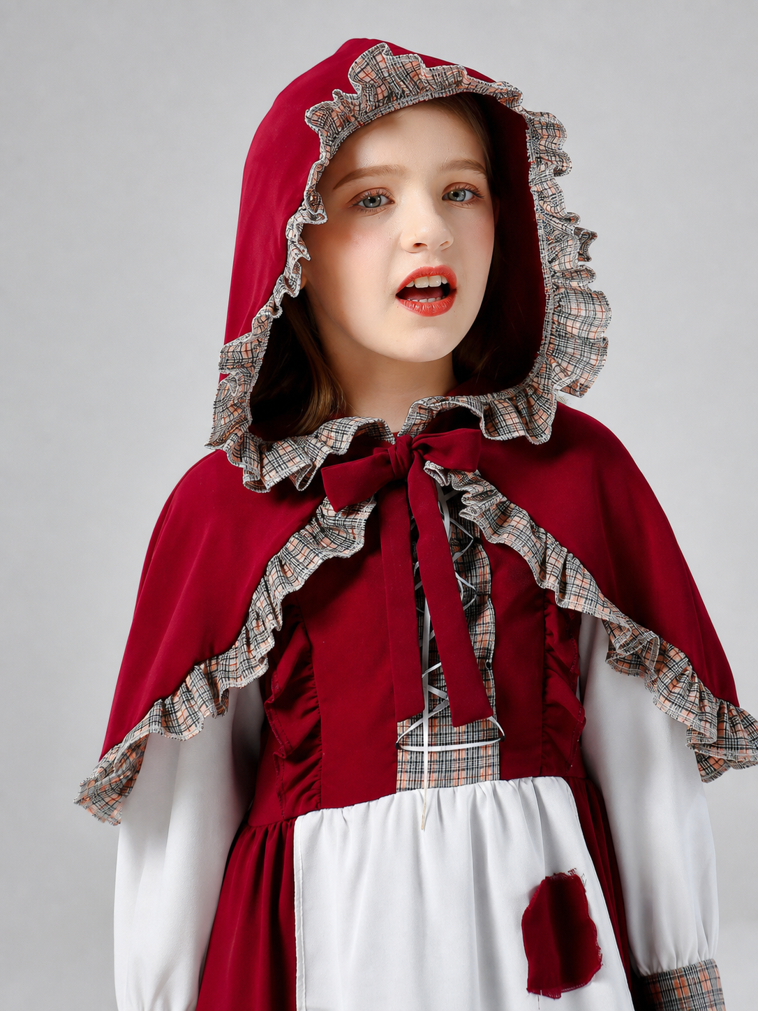 Children’s Little Red Riding Hood Costume: Dress and Cape