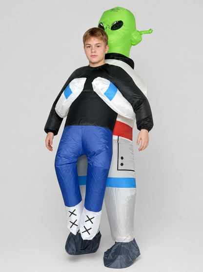 Inflatable Alien Costume with Boots, Kids'