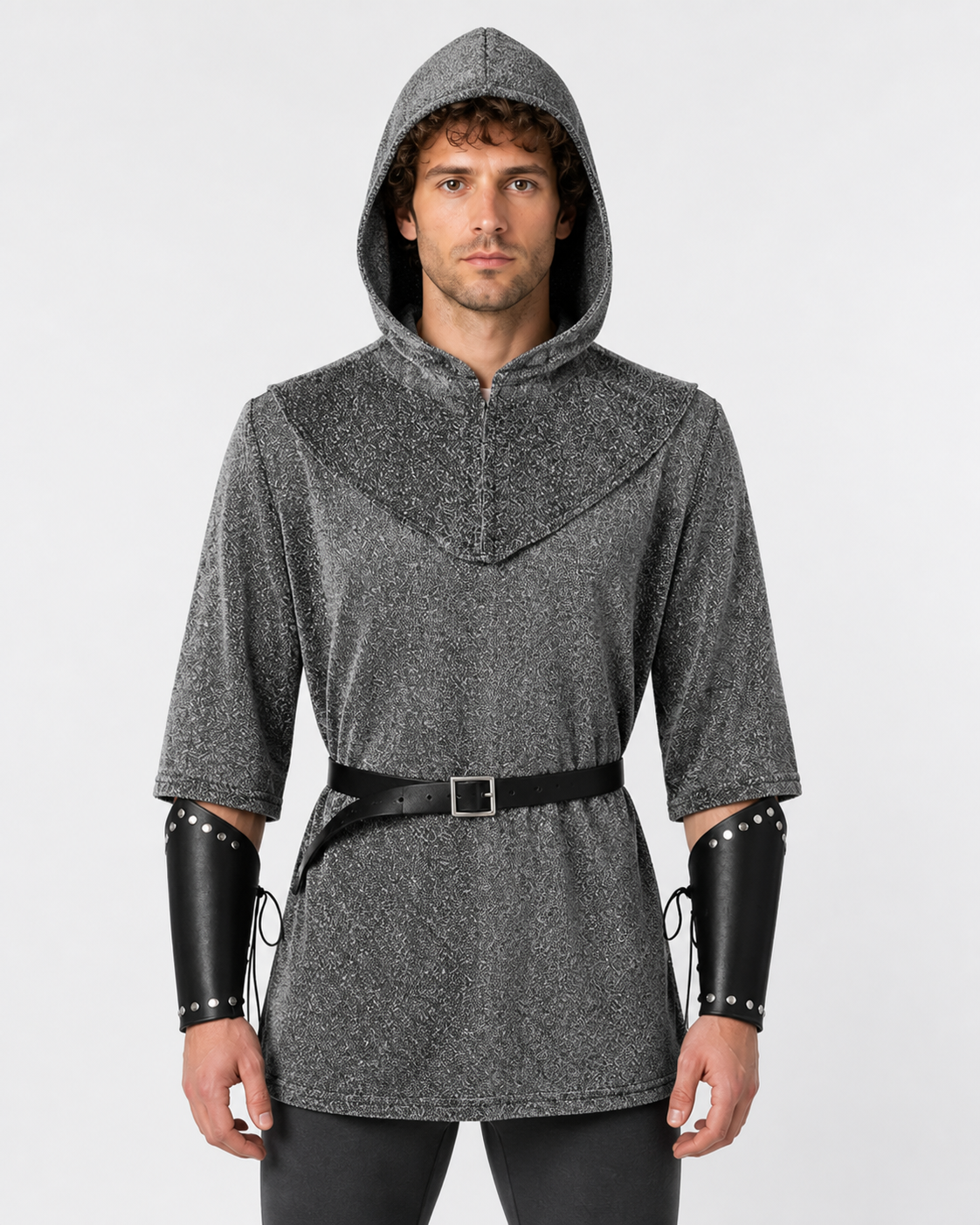 Knight Costume with Hood, Arm Guards, and Belt Costumes detail 3