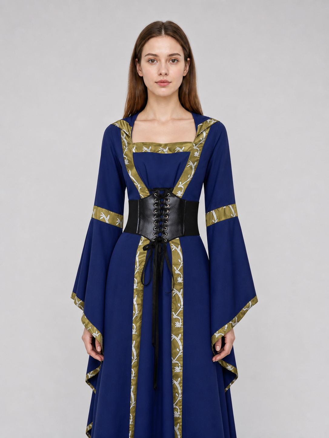 Medieval Fantasy Hooded Dress