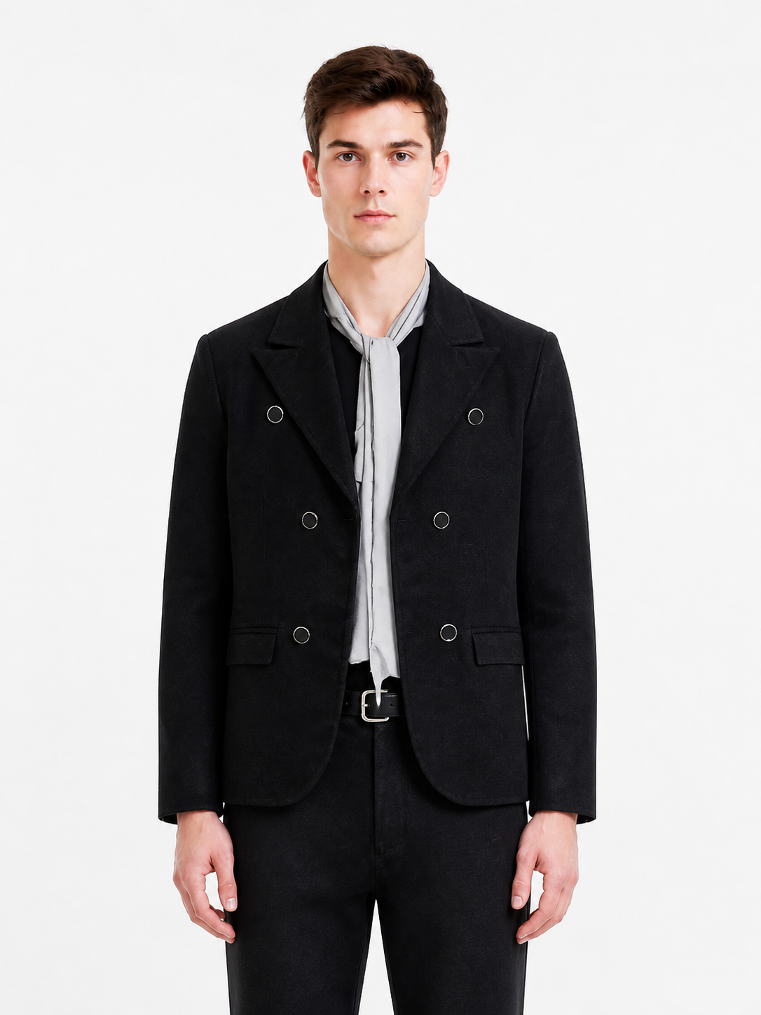 Double-Breasted Suit with Shirt and Tie product detail 3