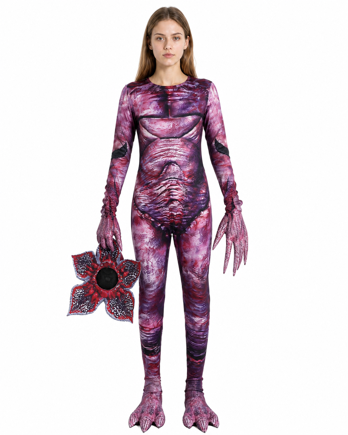 Carnival Man-Eating Flower Costume with Mask Costume Masks detail 3