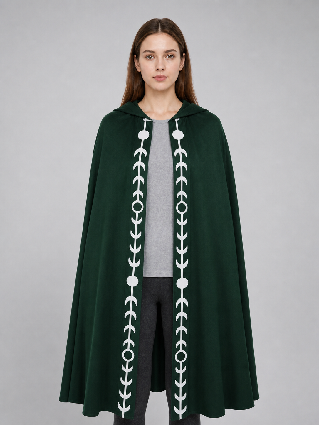Renaissance-Style Hooded Cloak Cape