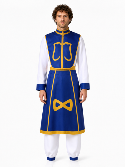 Blue and Gold Kurapika Cosplay Costume Costumes detail 3