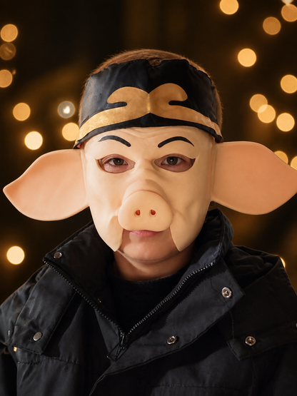 Zhu Bajie Carnival Head Mask for Halloween Costume Masks detail 2