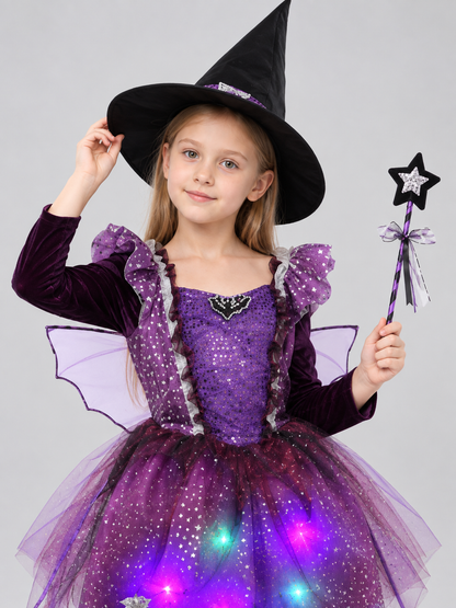 Witch Costume with Light-Up Skirt