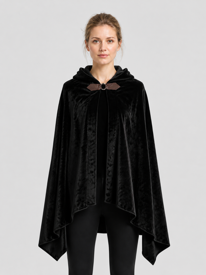 Hooded Cosplay Cloak, Longer in Back, with Bow Costume Capes detail 3
