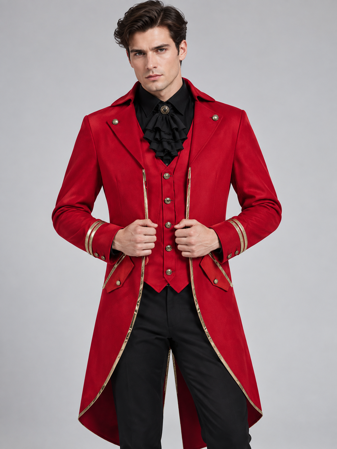 Red Vampire Carnival Costume Tailcoat