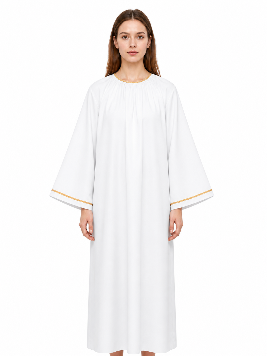 Good Omens Cosplay Robe, White Costumes detail 3