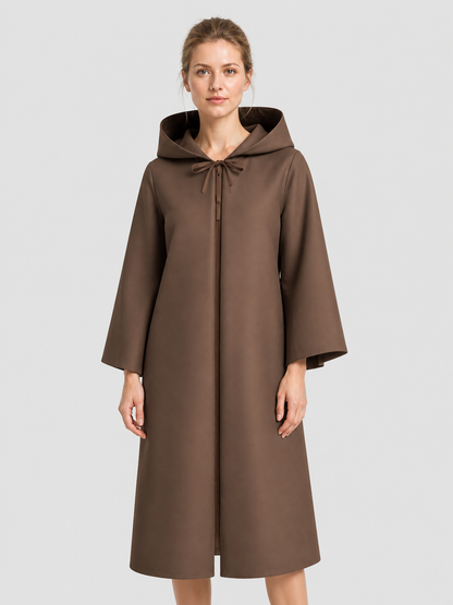 Brown Hooded Cloak for Cosplay and Halloween Costume Capes detail 3