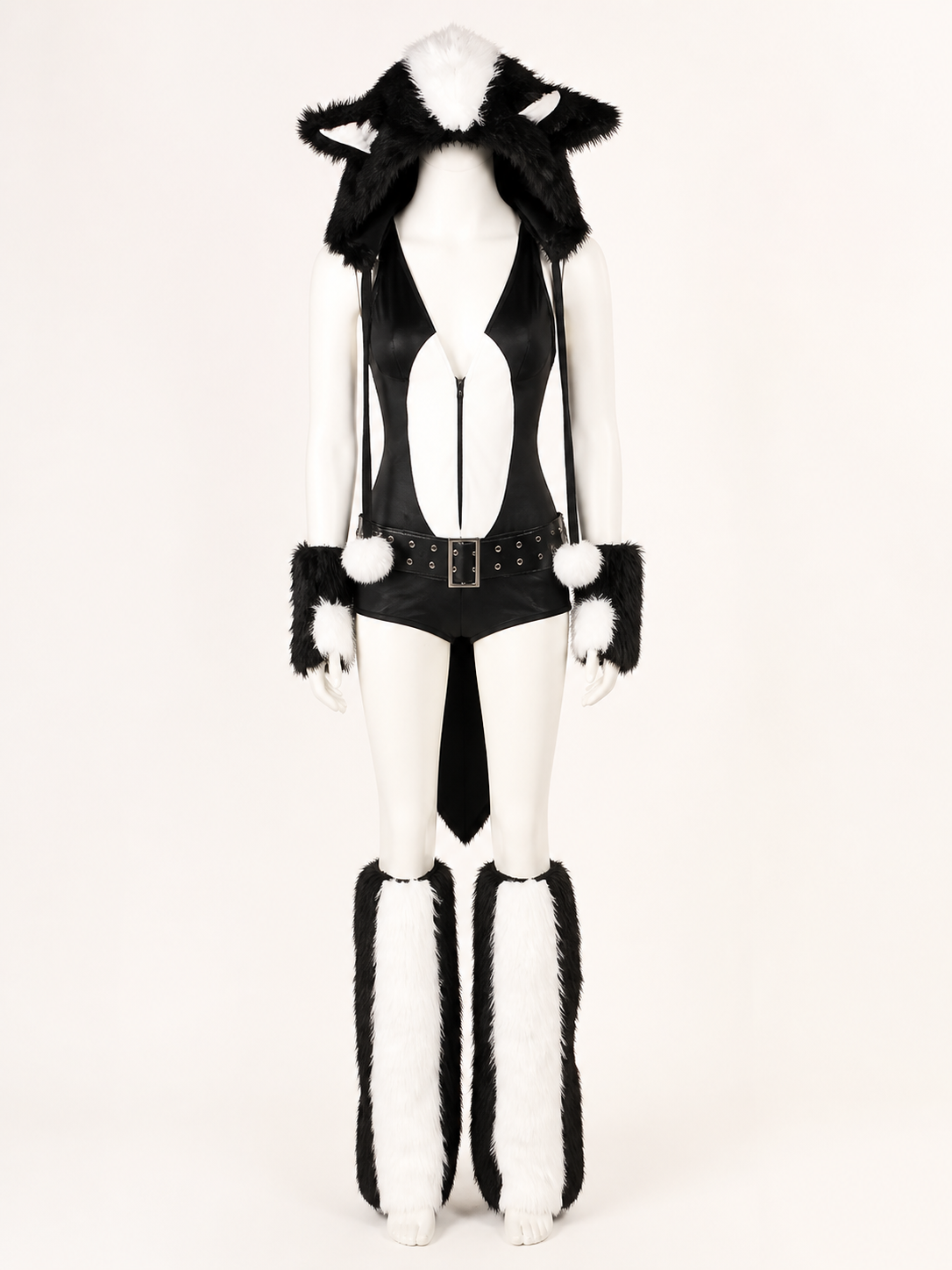 Black-and-White Animal Costume Set for Halloween Costumes detail 2
