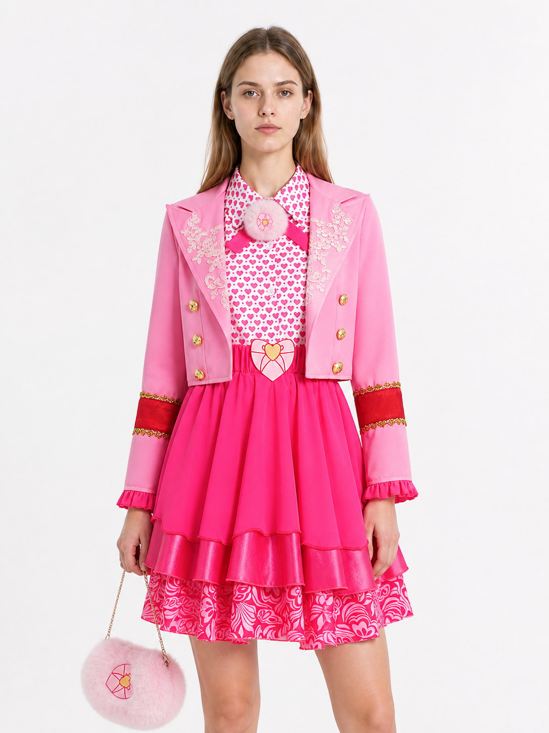Cosplay Costume with Jacket and Layered Skirt Costumes detail 3
