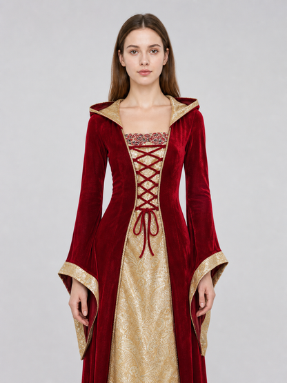 Medieval Hooded Zombie Cosplay Costume
