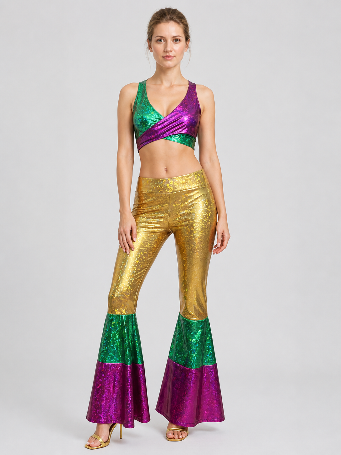 Stage Costume, Sparkly Top and Flared Pants Costumes detail 3