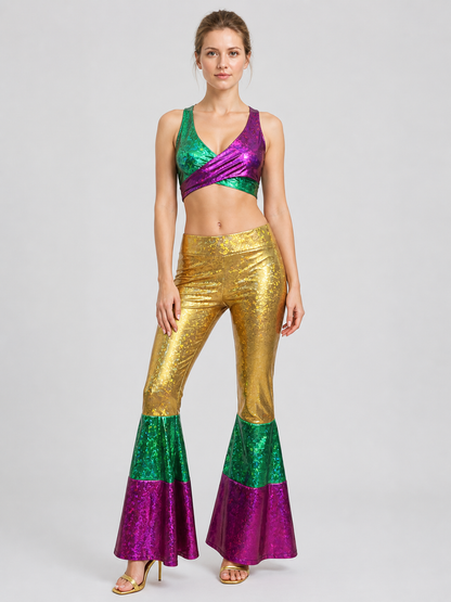 Stage Costume, Sparkly Top and Flared Pants Costumes detail 3