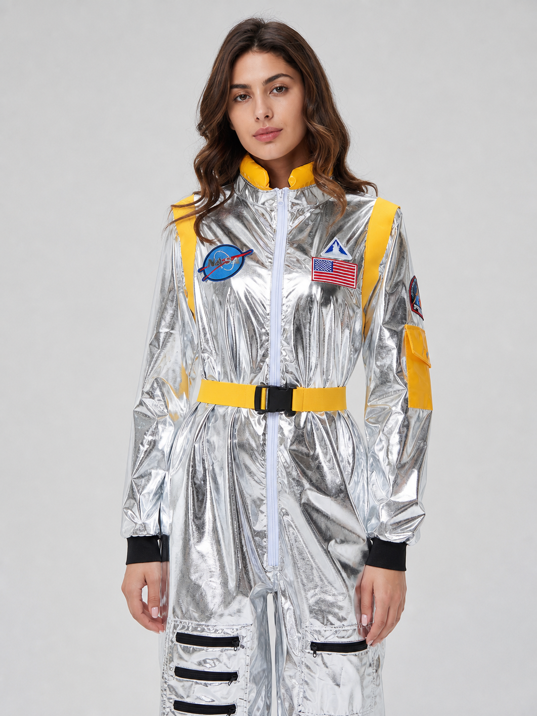 Silver Space Jumpsuit for Cosplay