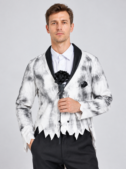 Halloween Carnival Costume with Rose Brooch