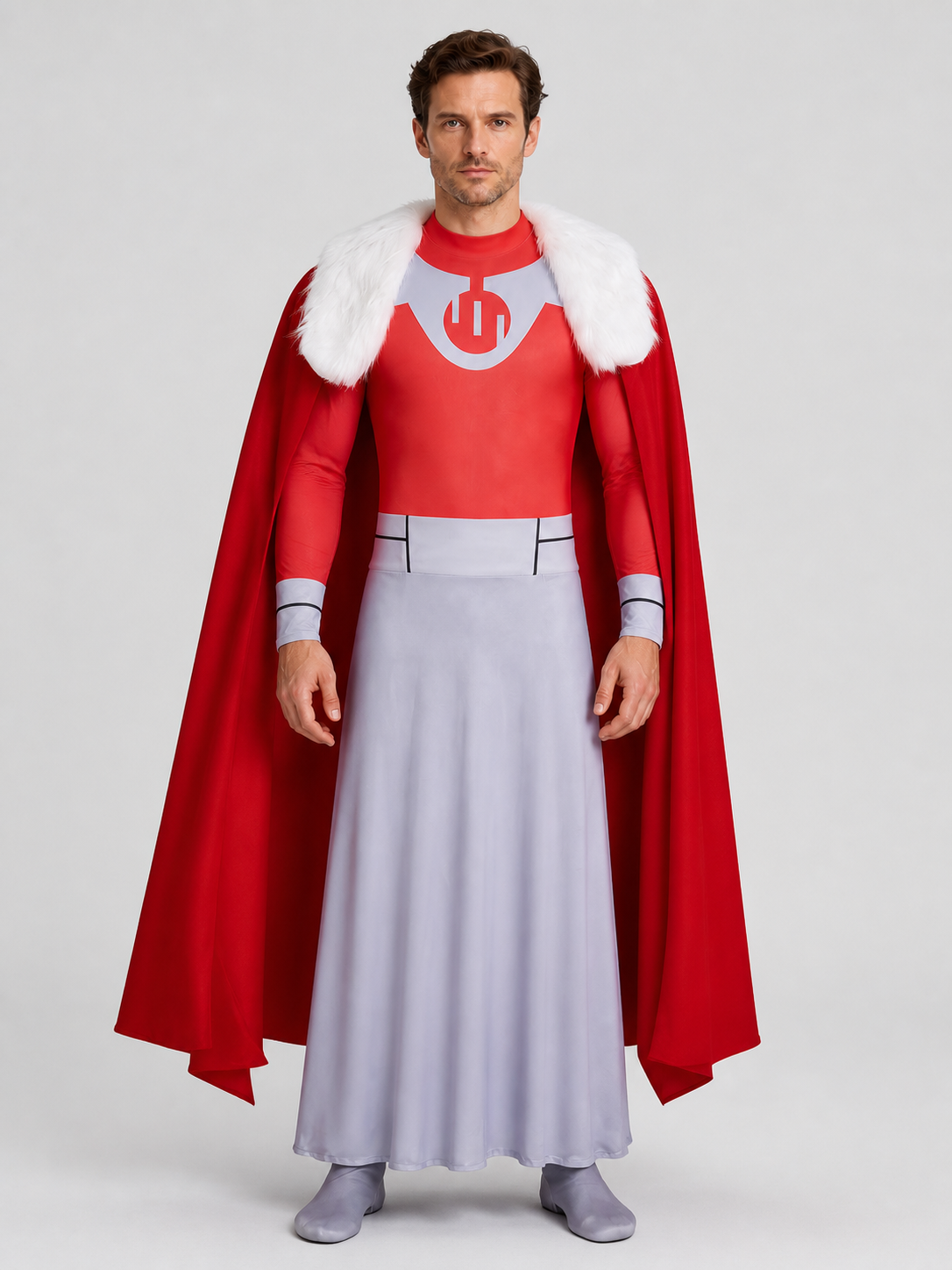 Thragg Cosplay Costume: Jumpsuit and Long Cape Costume Capes detail 3