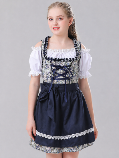 Traditional German-Style Dress with Apron