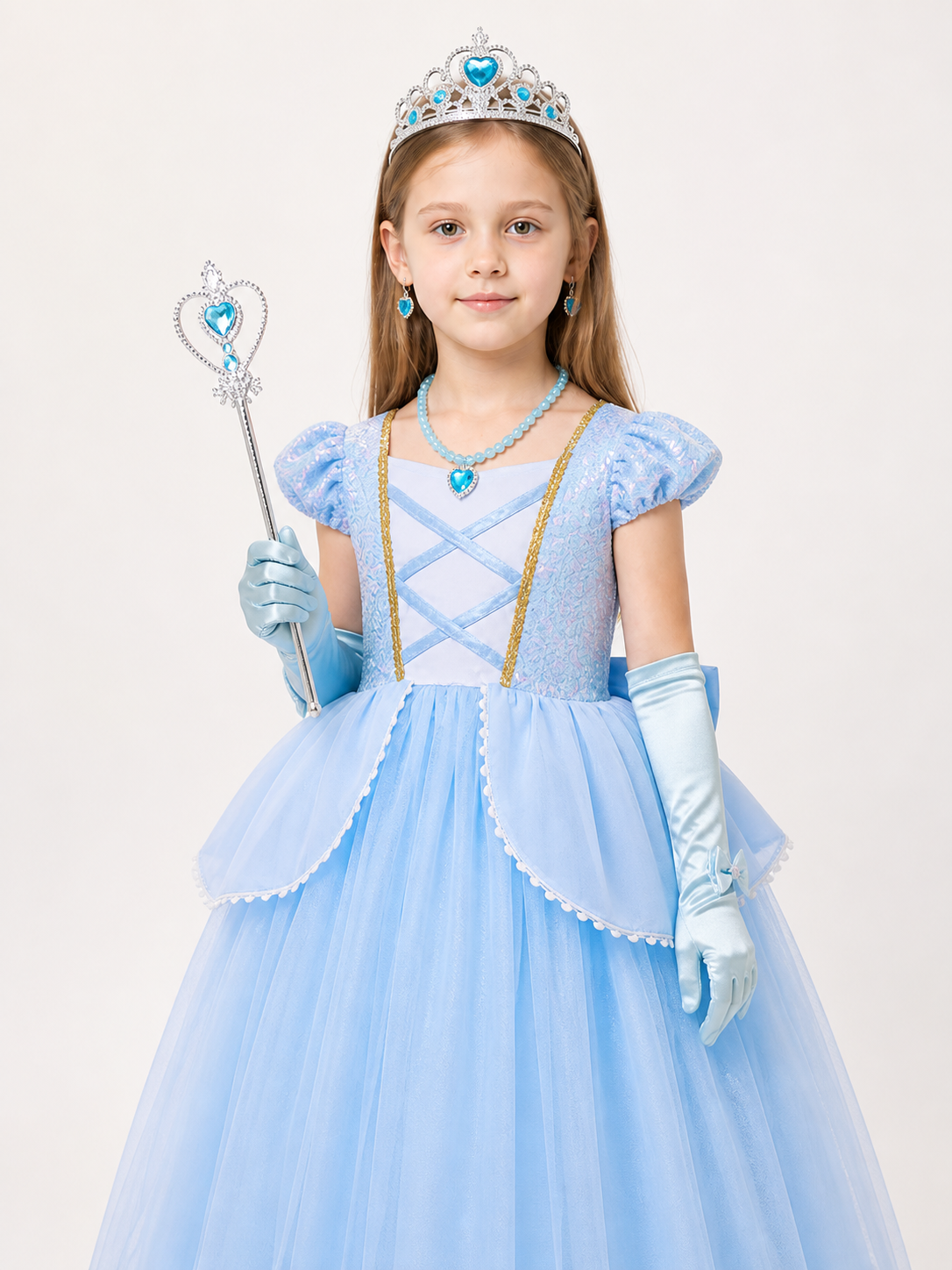 Blue Princess Carnival Costume for Halloween