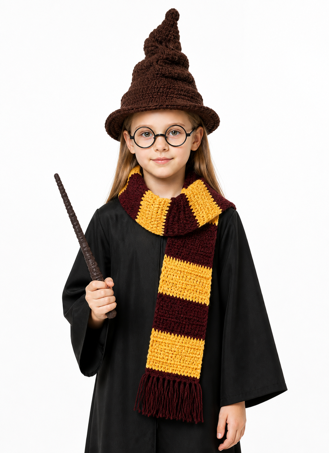 Witch Costume Set with Pointed Hat for Photo Shoots Costume Headwear detail 3