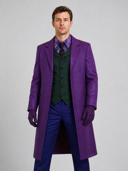 The Dark Knight Joker Cosplay Costume, Purple Costumes detail 3
