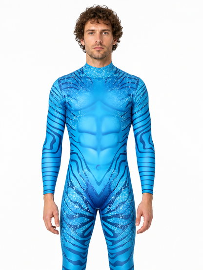 Avatar Alien Jumpsuit, Blue One-Piece product detail 3