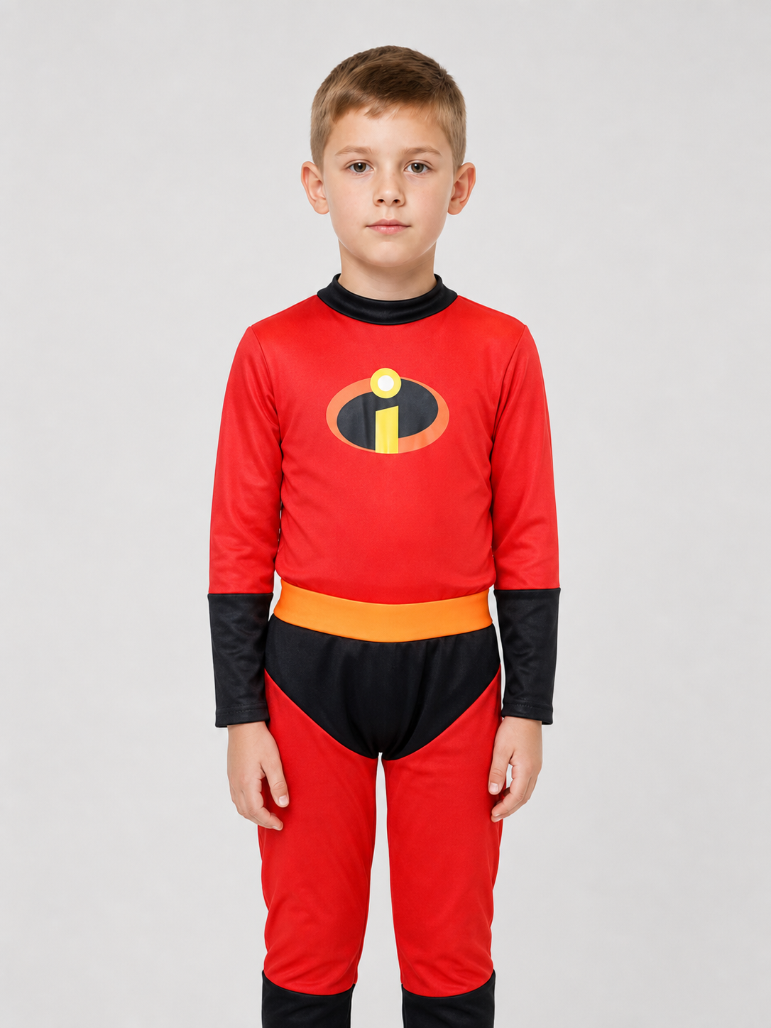 The Incredibles Jumpsuit with Mask, Red and Orange