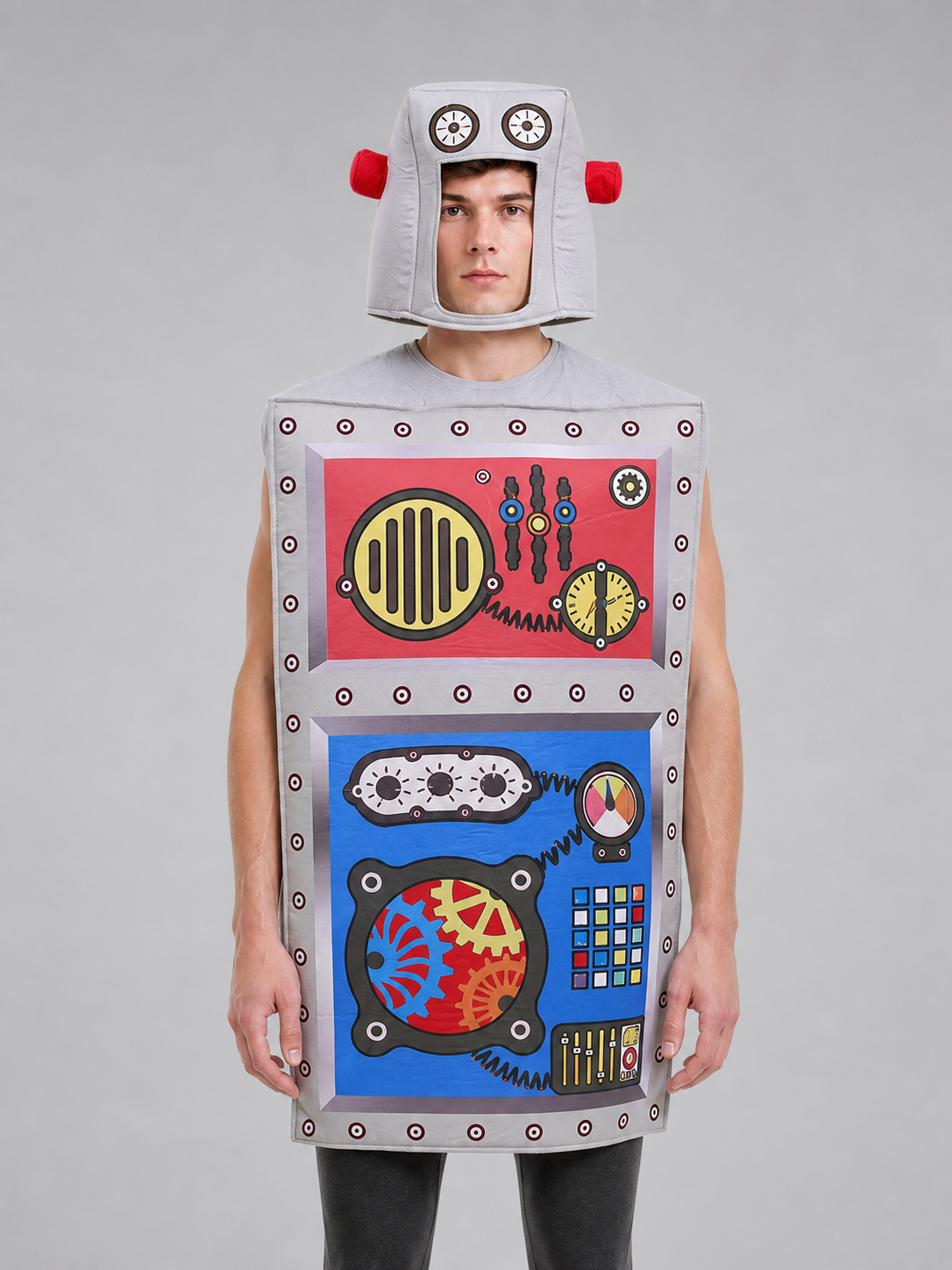 Robot Costume with Helmet for Halloween and Parties
