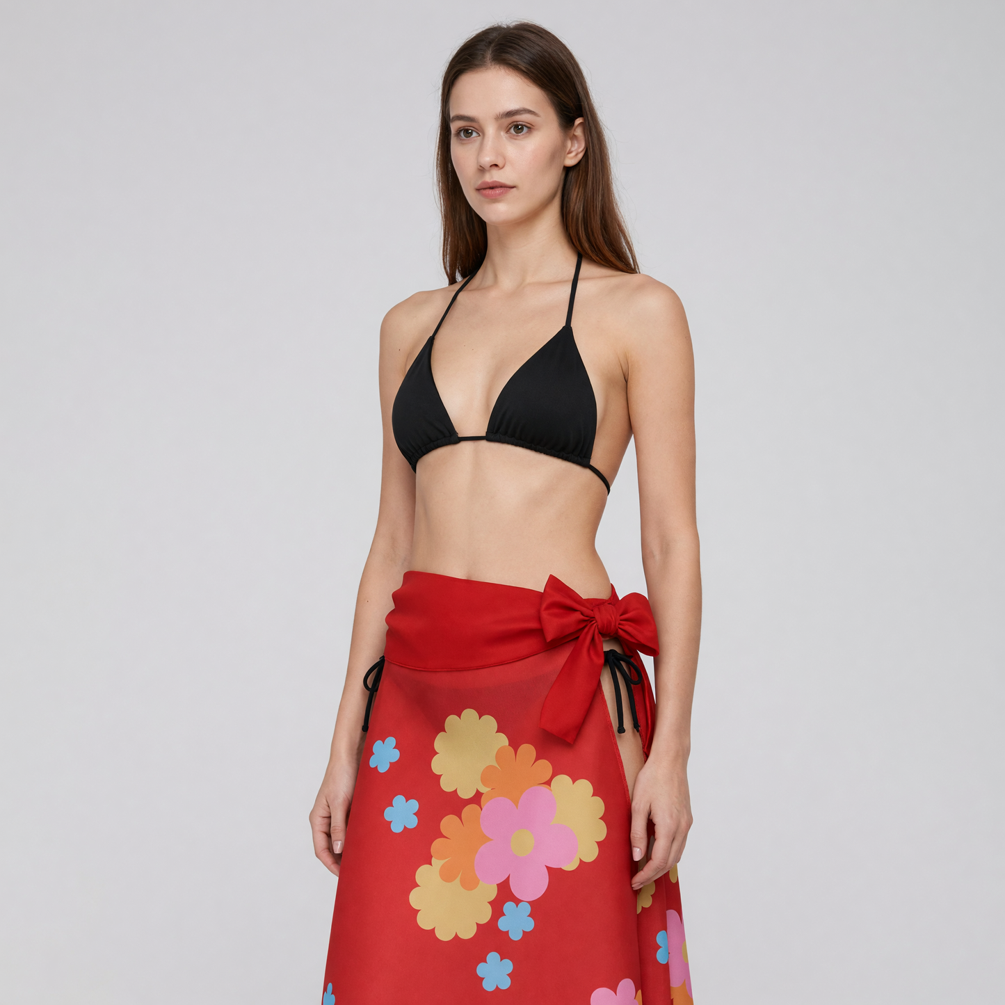 Nami Cosplay Set: Floral Bikini and Skirt
