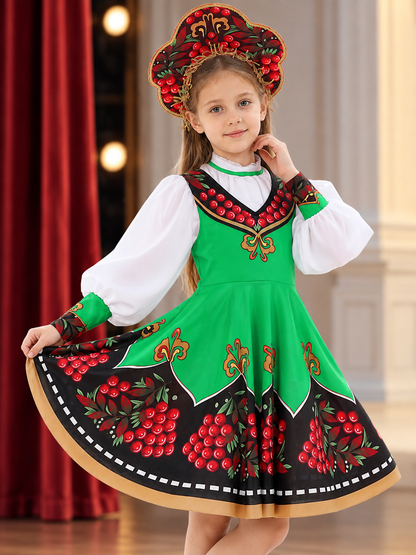 Children’s Stage Costume: Sundress and Kokoshnik product detail 2