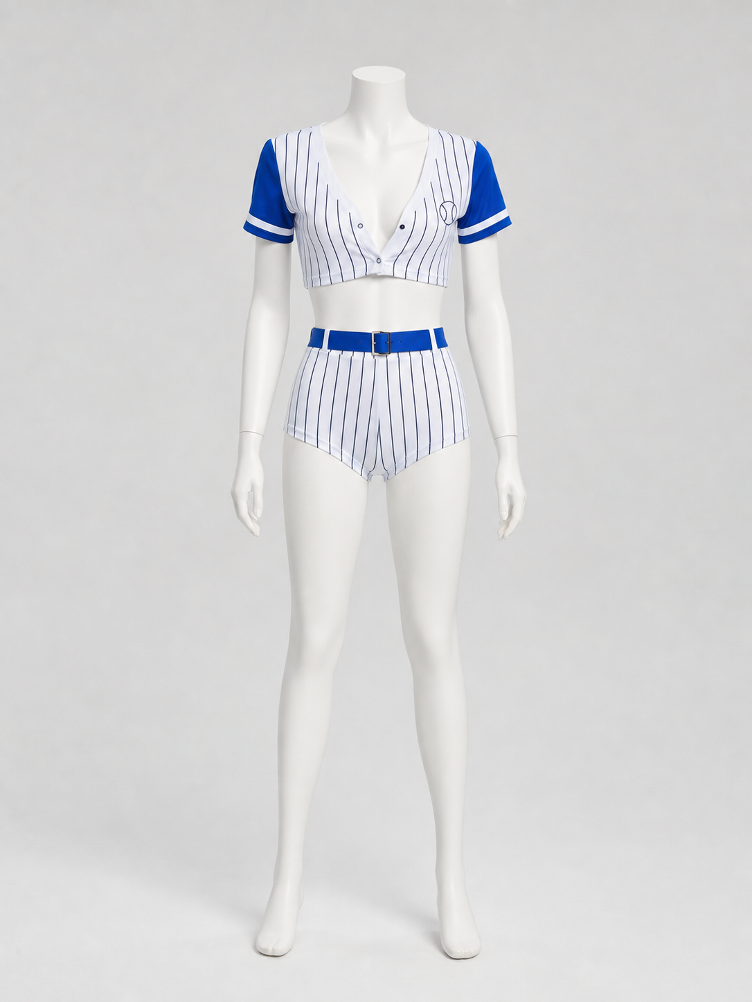 Blue Baseball-Style Uniform Costume
