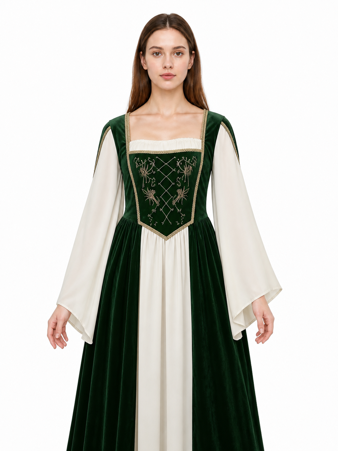 Historical Costume with Long Sleeves and a Long Skirt Costumes detail 3