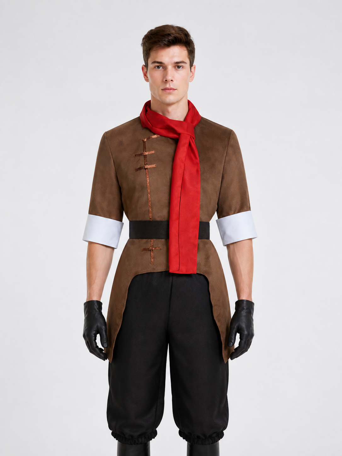 Cosplay Costume with Belt, Gloves, and Scarf Costumes detail 2