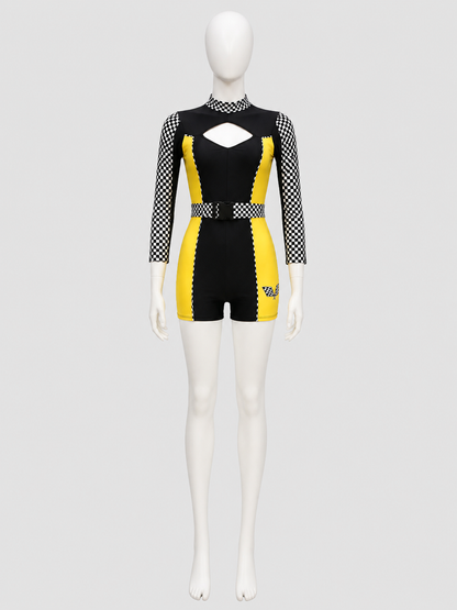 Long-Sleeve Racing-Style Romper product detail 2