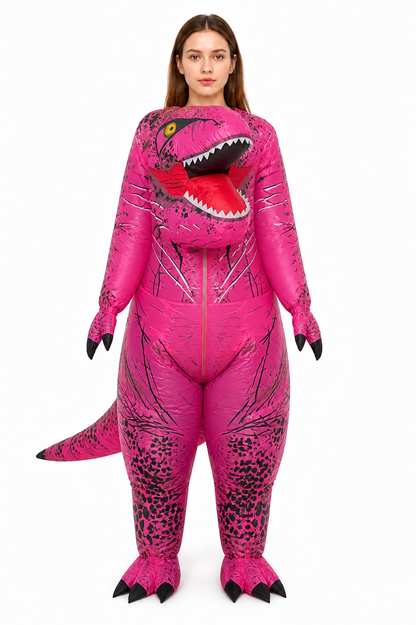 Pink Dinosaur Carnival Costume with a Long Tail Costumes detail 3