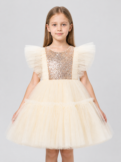 Full Sequin Tutu Dress with Layered Mesh Costume Dresses detail 3