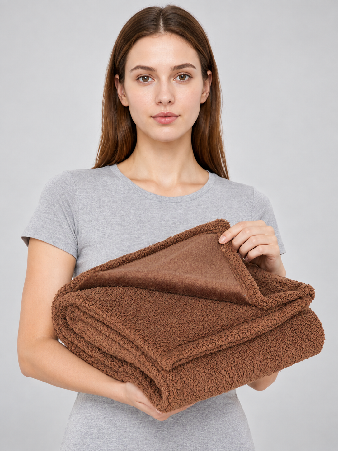 Brown Reversible Pet Blanket Wearable Blankets detail 2