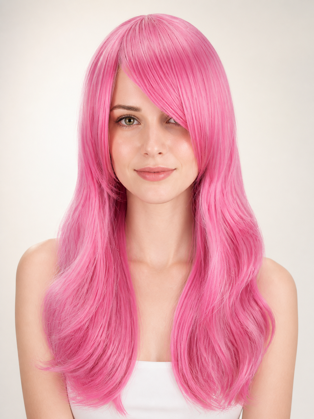 Long Wavy Pink Cosplay Wig
