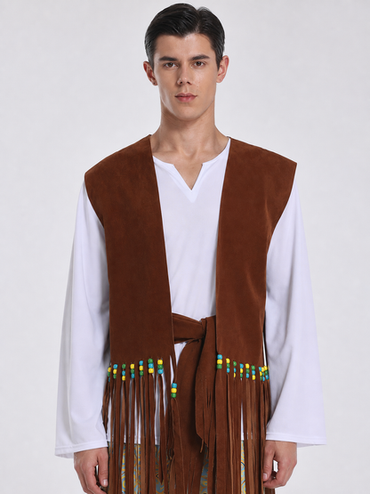Retro Stage Costume with Vest and Pants