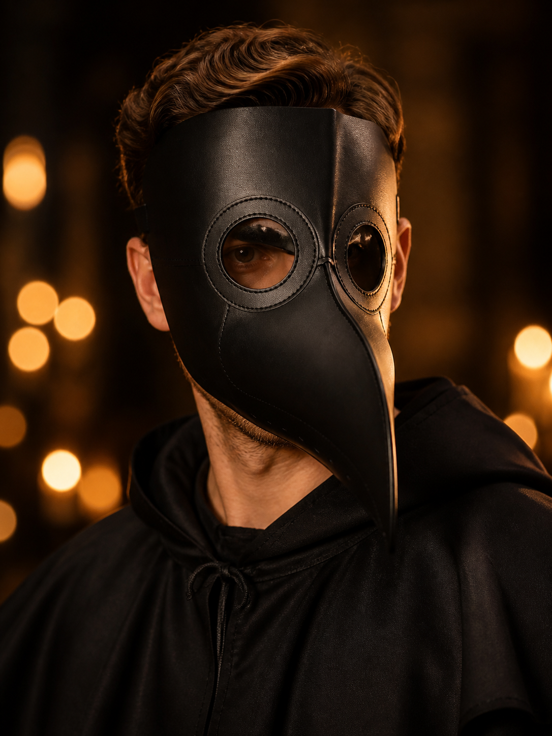 Carnival Mask with Long Beak for Cosplay Costume Masks detail 2
