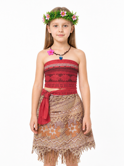 Moana Carnival Costume with Skirt and Accessories Costume Accessories detail 3