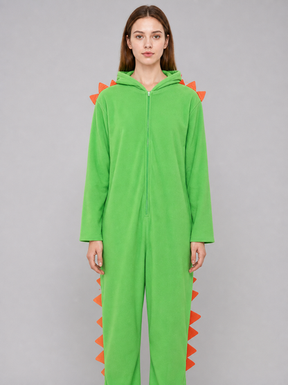 Green Hooded Dinosaur Costume