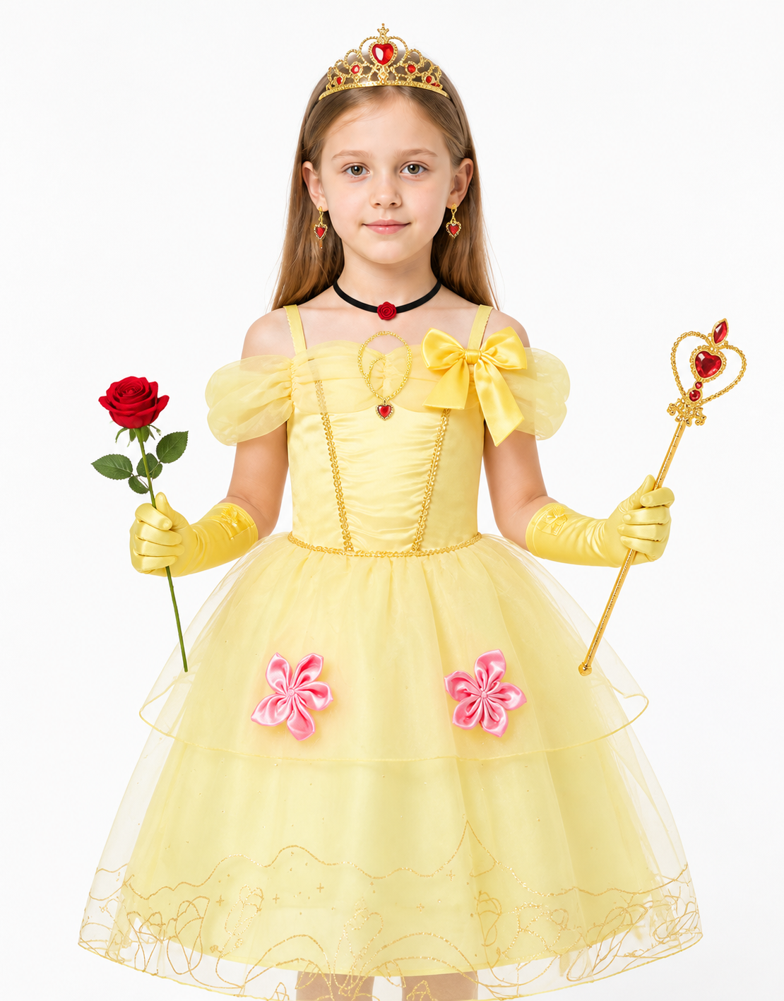 Princess Costume with Crown and Full Skirt Costume Headwear detail 3