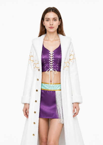 Robin Cosplay Costume with Fur Trim Costumes detail 2